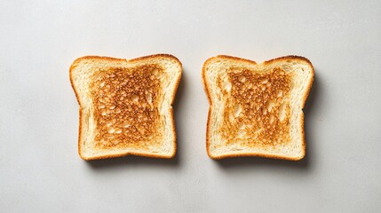 Two slices of toasted bread