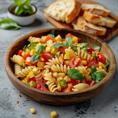 Canvas Print - Grilled corn, orzo, and bruschetta are the flavors of this recipe from Barilla.