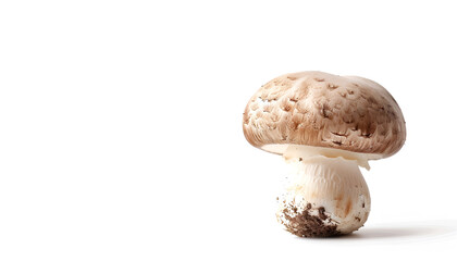 Mushroom champignon isolated on white background