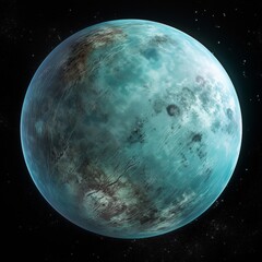Wall Mural - a stunning view of a distant planet in the vastness of space