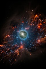 Wall Mural - cosmic nebula: a stellar tapestry of stars and gas