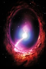Wall Mural - cosmic whirl: a stellar nebula in deep space