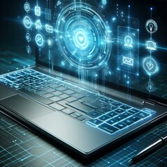 computer with code