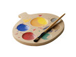 © Roxana - a paint palette with a paint brush
