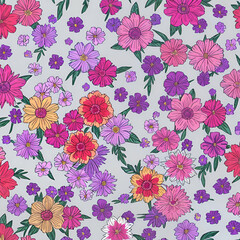 Wall Mural - Flower background 