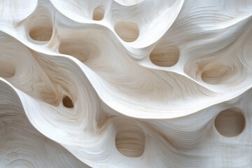 Abstract background of white plywood texture created with generative AI