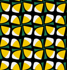 Sticker - Seamless geometric pattern, minimalistic artwork with simple shape and figure.