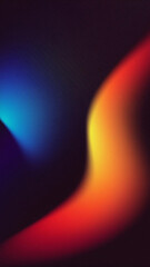 Wall Mural - Abstract shape gradient dark background grainy noise texture banner website header design