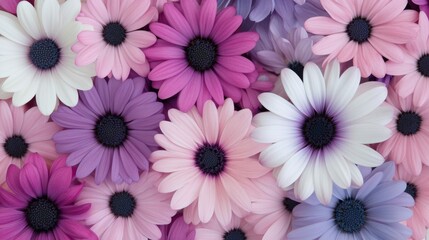 Sticker - Colorful bouquet of gerbera daisies and roses arranged for a spring celebration