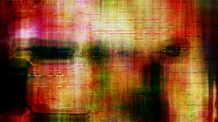Canvas Print - vibrant abstract technology background with flowing digital grids
