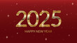 © Anminsi - Happy new year 2025 design gold and red