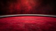 © angelmaxmixam - Poker and casino table close-up side view with red felt. Copy space.