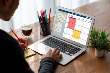 Wall Mural - online applointment booking calendar for modish regristration on the internet website