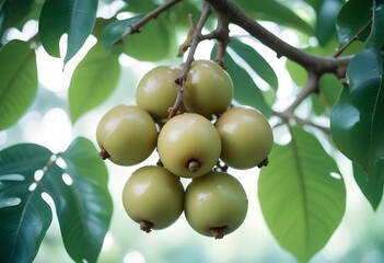 Wall Mural - apples on a tree