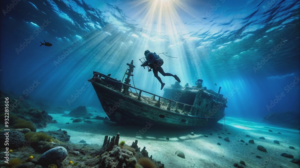 Exploring the depths of the ocean with scuba gear, discovering marine ...