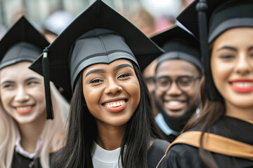 Wall Mural - Young black Graduate with Bright Future