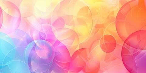 Delicate abstract backdrop featuring layers of vibrant circles.