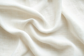 Soft draped linen fabric with natural light and shadow with a gentle swirl pattern