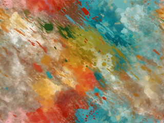 Wall Mural - Abstract colorful splatter painting with vibrant dynamic motion effects