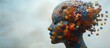 © jaykoppelman - A head constructed from puzzle pieces representing the complexity of the human mind and the fragility of thoughts and emotions when dealing with mental health and depression