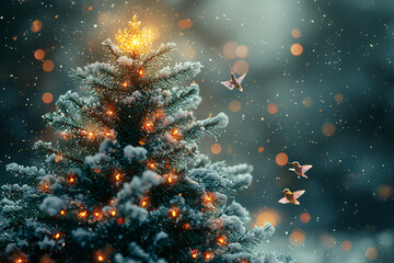 Poster - Christmas Tree Background