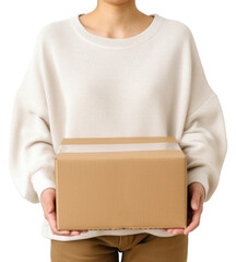 Poster - PNG Cardboard sweater carton box.