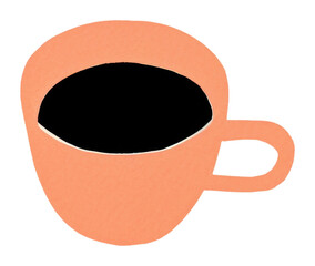 Poster - PNG Coffee drink cup mug.