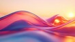 © BOJOShop - Abstract Pink and Orange Liquid Wave Background