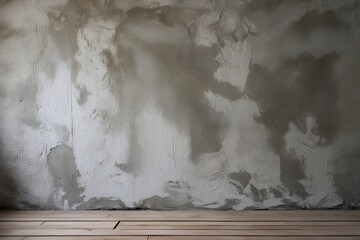 Wall Mural - Aged Gray Plaster Concrete Wall Texture for Rustic Backdrop