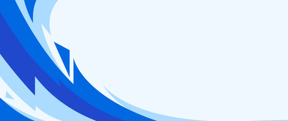 
sport blue banner background design with sharp frame and empty space for text