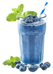 Poster - PNG Refreshing blueberry mint smoothie