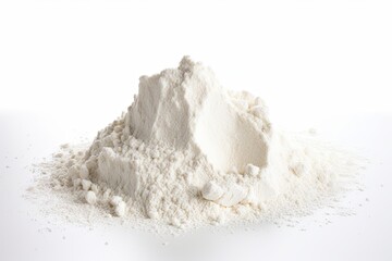  Milk powder isolated on white background