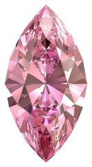 Wall Mural - PNG Radiant pink marquise diamond gemstone