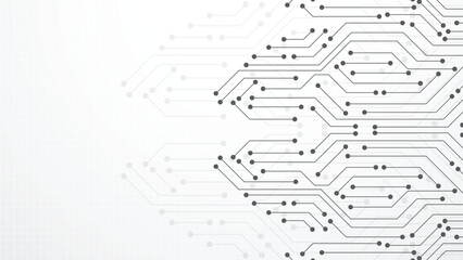 Wall Mural - high tech technology background. abstract circuit board futuristic technology processing background