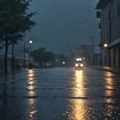 Beautiful Rain HD Background