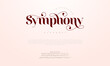 © fourmonths - Symphony swash luxury elegant alphabet letters and numbers. Vintage wedding typography classic serif font decorative vintage retro. creative vector illustration