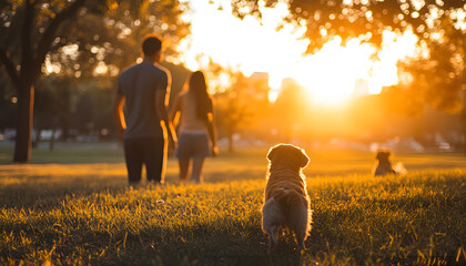 parent and dog