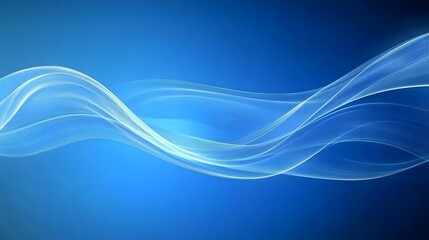 Abstract Blue Wave Background, Vibrant Dark Contrast, Elegant Modern Design for Digital Tech Content
