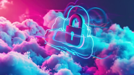 Poster - Cybersecurity - Cloud Security - Digital Lock