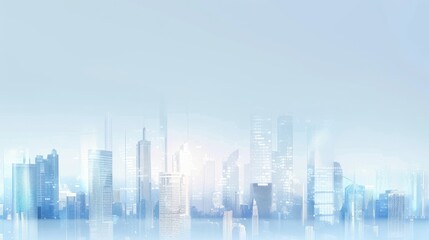 Wall Mural - Skyline of Modern Metropolis