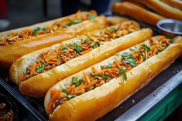 Wall Mural - Vietnamese baguette in Saigon