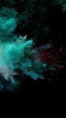 Poster - Abstract colorful powder explosion