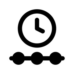 Wall Mural - timeglyph glyph icon