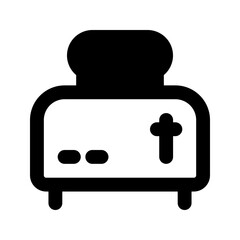 Wall Mural - toaster glyph icon