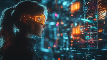 Cyberpunk Woman Data.