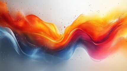 Wall Mural - Abstract Colorful Liquid Swirls with Glittering Particles