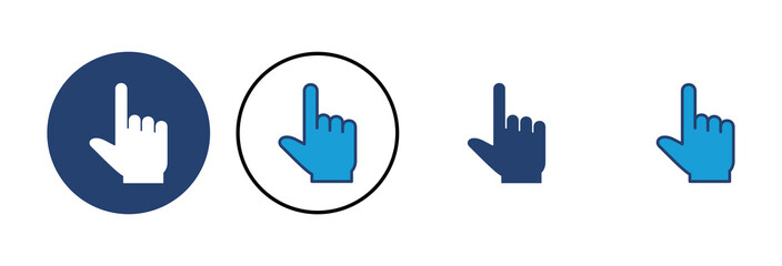 Poster - Hand click icon vector. pointer icon vector. hand cursor icon vector