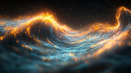 Wall Mural - Abstract Ocean Wave.
