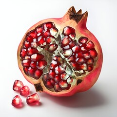 Wall Mural - pomegranate-seed-isolated-on-transparent-background