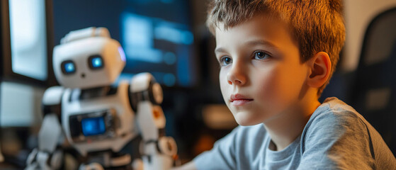 Boy with robotics kit These tools leverage large language models and machine learning to analyze and suggest code